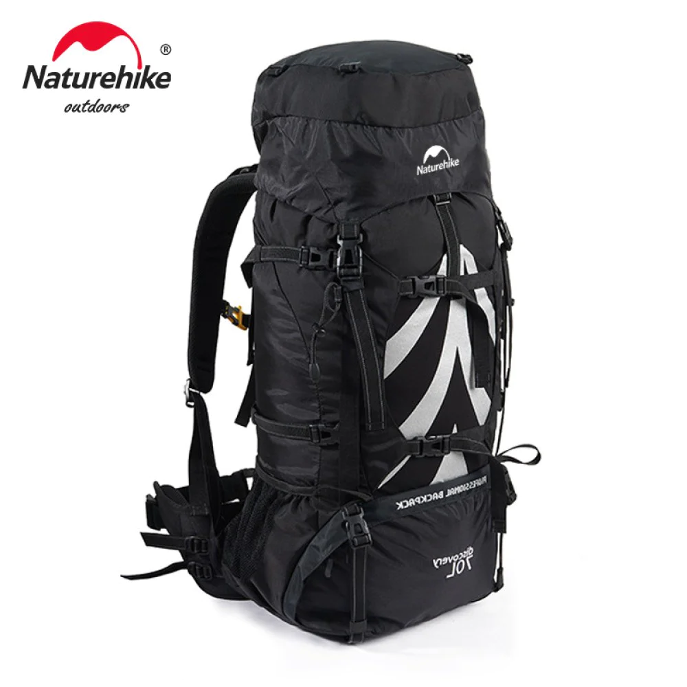 Naturehike 75L HighCapacity Hiking Backpack Backwoods Outdoor Gear